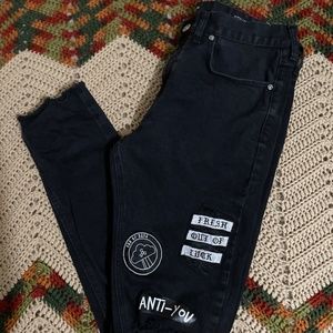 Mens Pacsun Patch Skinniest Jeans